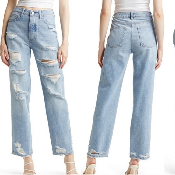 Lovers and Friends Ryan High Rise Loose Fit Jeans - Picture 1 of 5